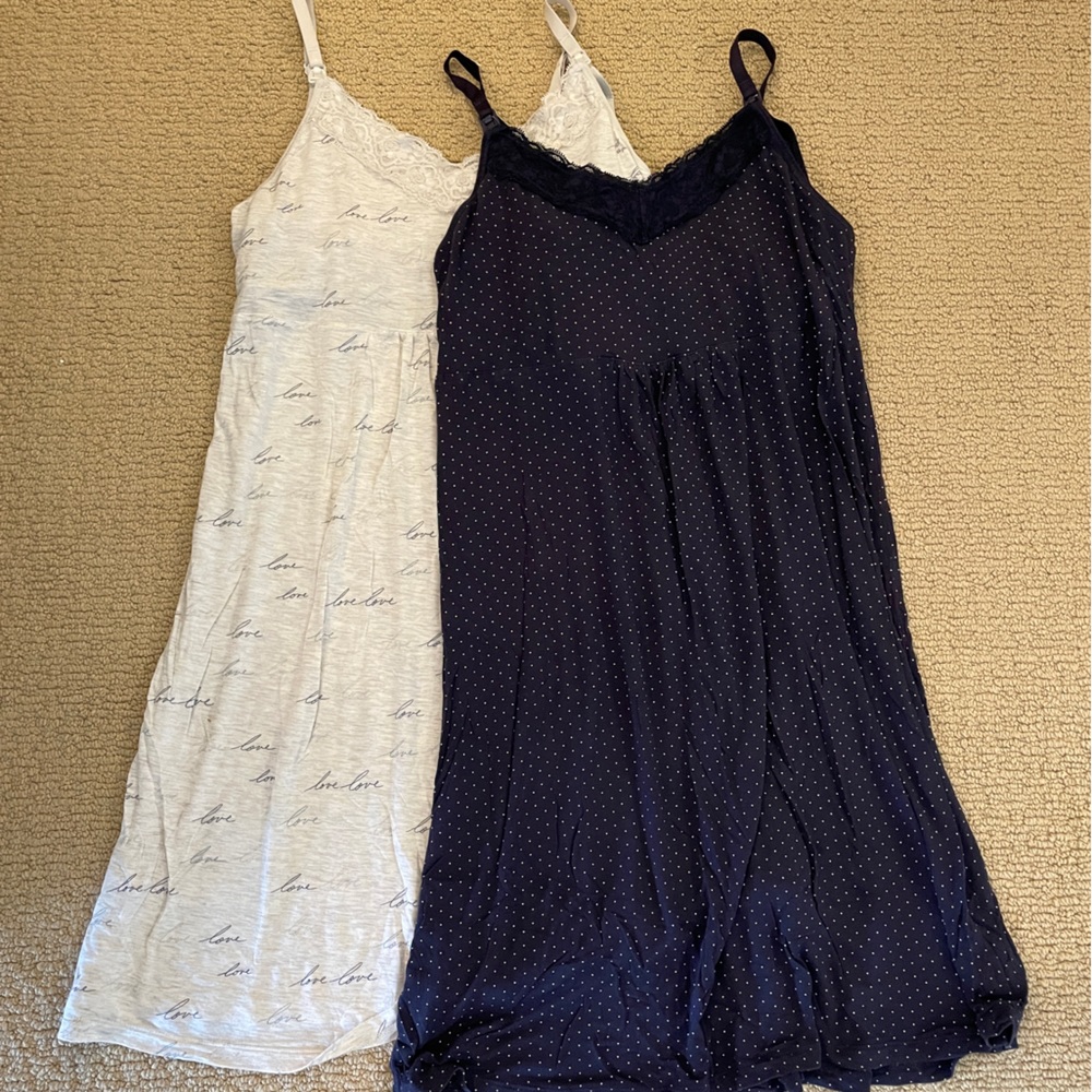 GAP Set of 2 Nursing Nightgowns Size Med